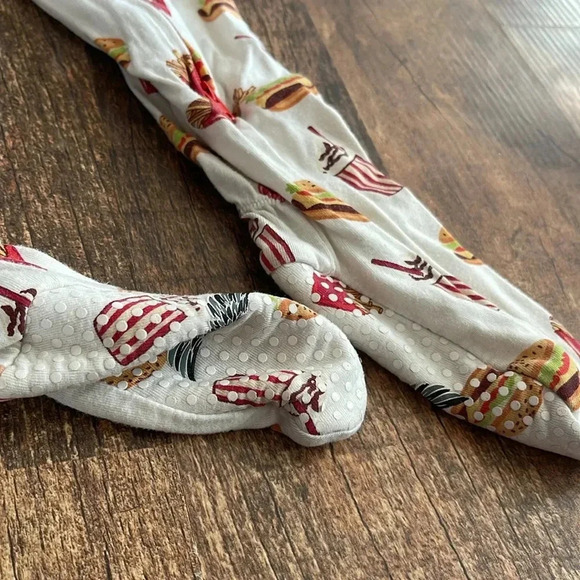 Free birdees bamboo burger, fries, and shake onsie pajamas - Picture 2 of 6